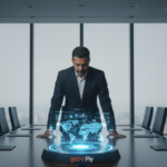 Gráfico ilustrando os desafios da gestão de viagens corporativas e as soluções de otimização com novas tecnologias.
